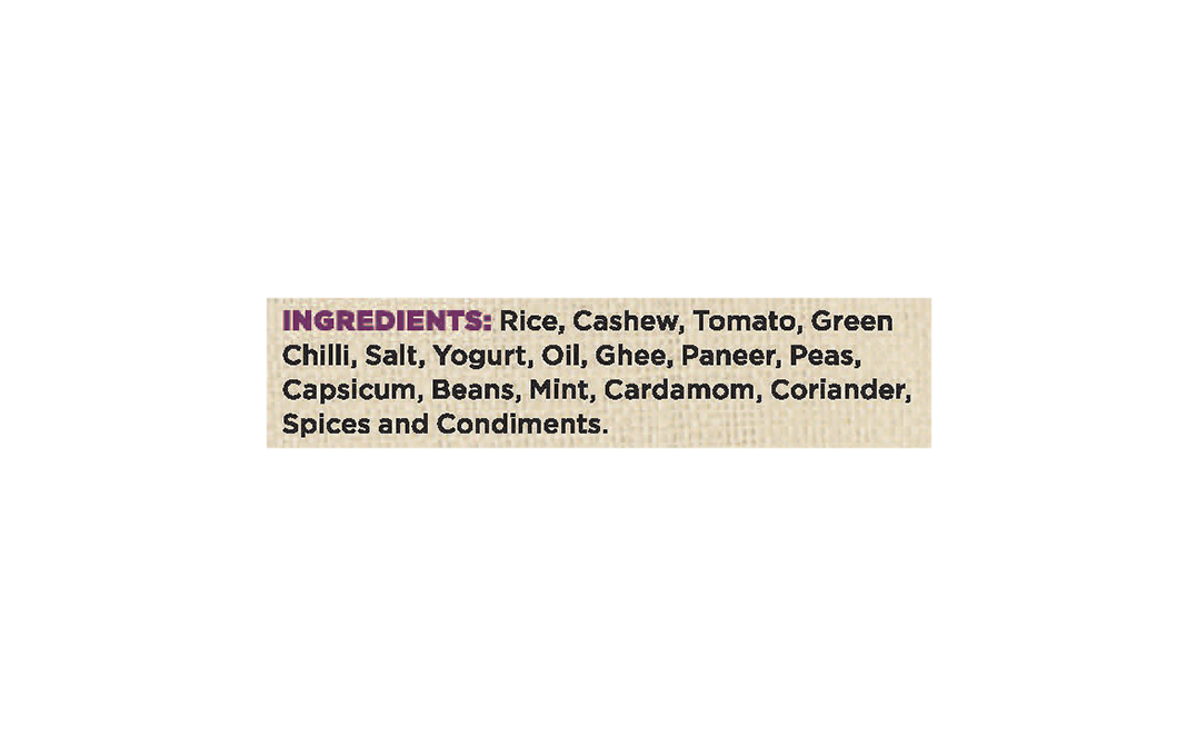Eat Easy Jain Veg. Biryani    Box  90 grams